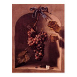 SEASON'S FRUITS -PROSPERITY pink purple red Post Cards