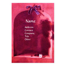SEASON'S FRUITS - PROSPERITY ,pink red Business Card Template