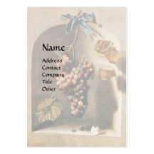 SEASON'S FRUITS - PROSPERITY ,pink red Business Card Templates