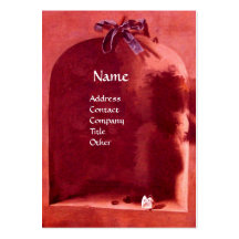 SEASON'S FRUITS - PROSPERITY ,pink red Business Card