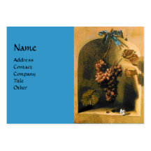 SEASON'S FRUITS -PROSPERITY yellow blue brown Business Card Template