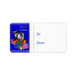 Season's Greeting Goat  Christmas Gift Tag Sticker labels