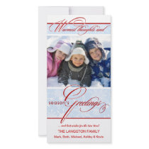 Seasons Greeting Holiday Photo Cards