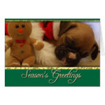 Season's greetings Boxer dog card