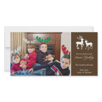 Season's Greetings Christmas Reindeer (Brown)