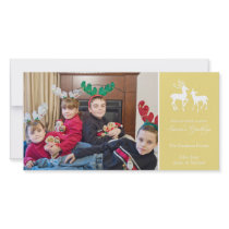 Season's Greetings Christmas Reindeer (Gold)