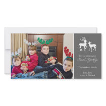Season's Greetings Christmas Reindeer (Grey)