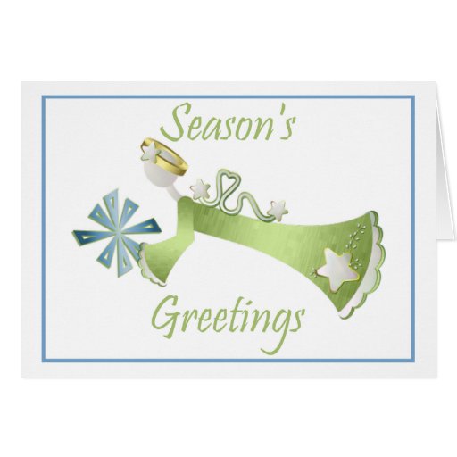 Season's Greetings (flying angel) Cards