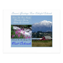 Season's Greetings From Colourful Colorado Postcards