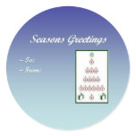 Seasons Greetings Gift Tag Sticker