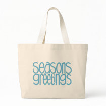 Seasons Greetings Ice Blue Bag