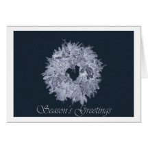 Season's Greetings Ice Wreath card