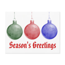 Season's Greetings Ornaments
