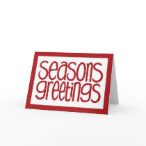 Seasons Greetings Red Card