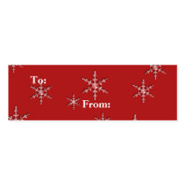 seasons greetings snowflakes business card template
