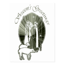 Season's Greetings Wise Men Gifts Post Cards