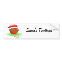 Season's tweetings Christmas Robin Bumper Sticker
