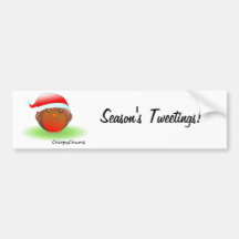 Season's tweetings Christmas Robin Bumper Sticker