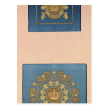 Seat backs by Grand-Freres of Lyons, 1811 Postcard