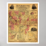 Seat Of Civil War Map 1862