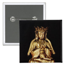 Seated Buddha Pinback Buttons