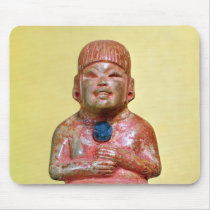 Seated figure, possibly one  earliest mousepads