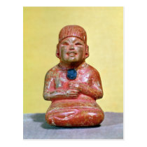 Seated figure, possibly one  earliest postcards
