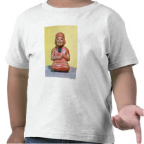 Seated figure, possibly one  earliest t-shirts