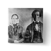 Seated Man and Woman Couple 1840 Pin
