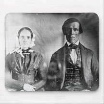 Seated Man and Woman Couple 1840 Mouse Pad