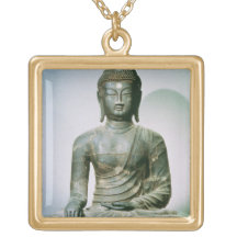 Seated Sakyamuni Buddha from Ch'ungung-ni (iron) Custom Jewelry