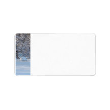 Seated Snow Address Label