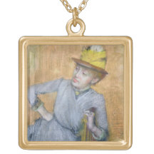 Seated Woman, 1887 (pastel on paper) Necklaces