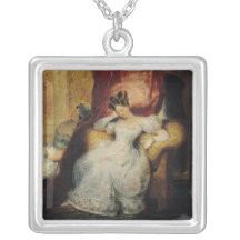 Seated young women, 1827 personalized necklace