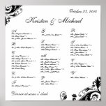 Seating Arrangement Chart Posters