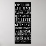 Seattle Subway Sign Poster
