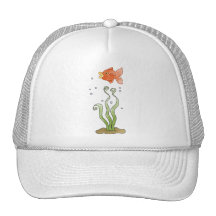 Seaweed Fish Trucker Hats