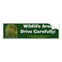 SEBASTIAN SQUIRREL Safety Bumper Sticker bumper stickers