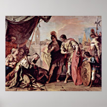 Sebastiano Ricci - Family of Alexander the Great Print