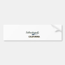 Sebastopol California City Classic Bumper Sticker