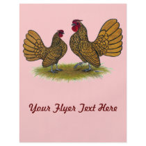 Sebright Bantams:  Golden Custom Flyer