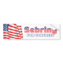 Sebring for Congress Patriotic American Flag Bumper Stickers