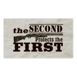 Second Amendment Protects First Amendment business cards