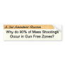 Second Amendment Question Bumper Sticker