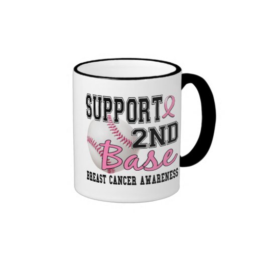 Second Base 14 Breast Cancer Coffee Mugs