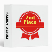 Second Place Red & Gold Ribbon Binder