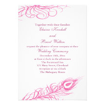 Secouez votre faire-part de mariage 2 de plumes de
