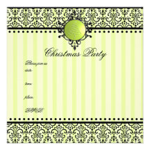 Secousse élégante de Noël Invitations Personnalisées