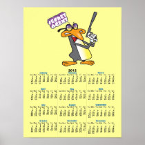 secret agent penguin cartoon character print