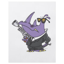 secret agent rhino spy cartoon personalized flyer